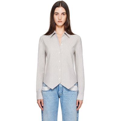 Maison Margiela Maison Margiela Gray Fitted Shirt