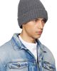 Maison Margiela Maison Margiela Gray Ribbed Beanie - 2