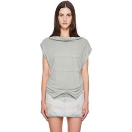 Maison Margiela Maison Margiela Gray Twisted Upside-Down T-Shirt