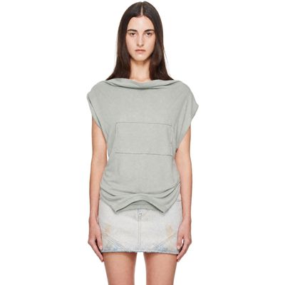 Maison Margiela Maison Margiela Gray Twisted Upside-Down T-Shirt