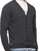 Maison Margiela Maison Margiela Gray Wool-Blend V-Neck Cardigan - 2
