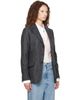 Maison Margiela Maison Margiela Gray Wool Blazer - 2
