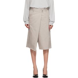 Maison Margiela Maison Margiela Gray Wrap Shorts