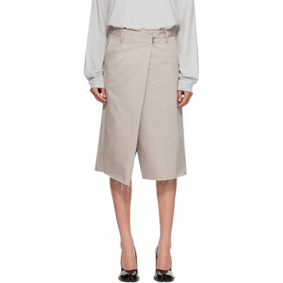 Maison Margiela Maison Margiela Gray Wrap Shorts