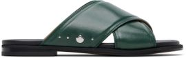 Maison Margiela Maison Margiela Green Tabi Numbers Crossed Sandals