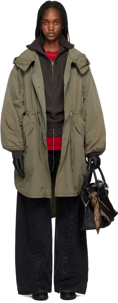 Maison Margiela Maison Margiela Khaki Hooded Parka