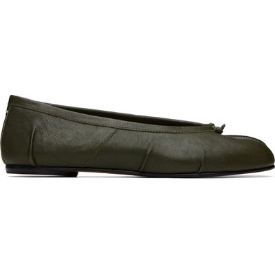 Maison Margiela Maison Margiela Khaki Tabi Ballerina Flats