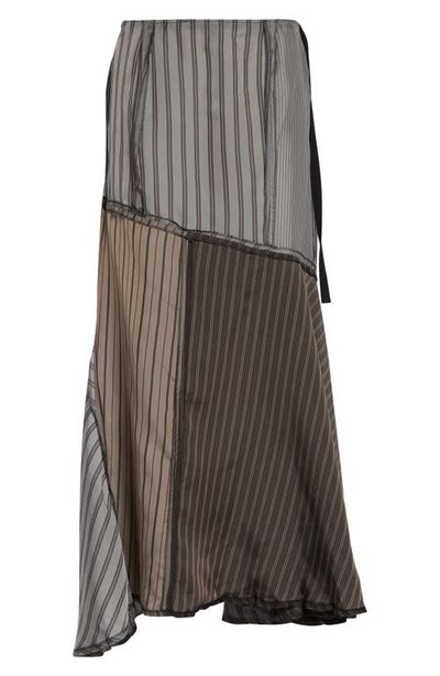 Maison Margiela Maison Margiela Lining Patchwork Midi Skirt