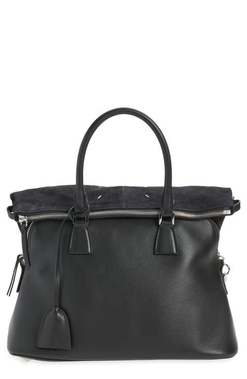 Maison Margiela Maison Margiela Medium 5AC Soft Leather & Canvas Top Handle Bag
