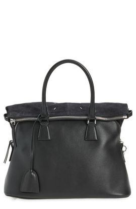 Maison Margiela Maison Margiela Medium 5AC Soft Leather & Canvas Top Handle Bag