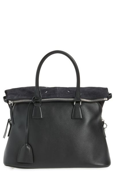 Maison Margiela Maison Margiela Medium 5AC Soft Leather & Canvas Top Handle Bag