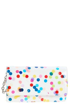 Maison Margiela Maison Margiela Medium Confetti Print Leather Wallet on a Chain