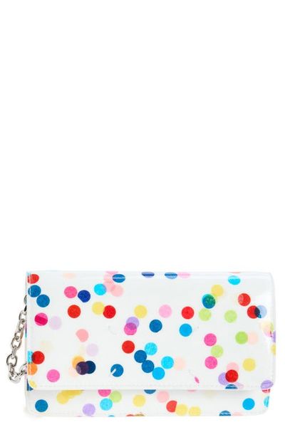 Maison Margiela Maison Margiela Medium Confetti Print Leather Wallet on a Chain