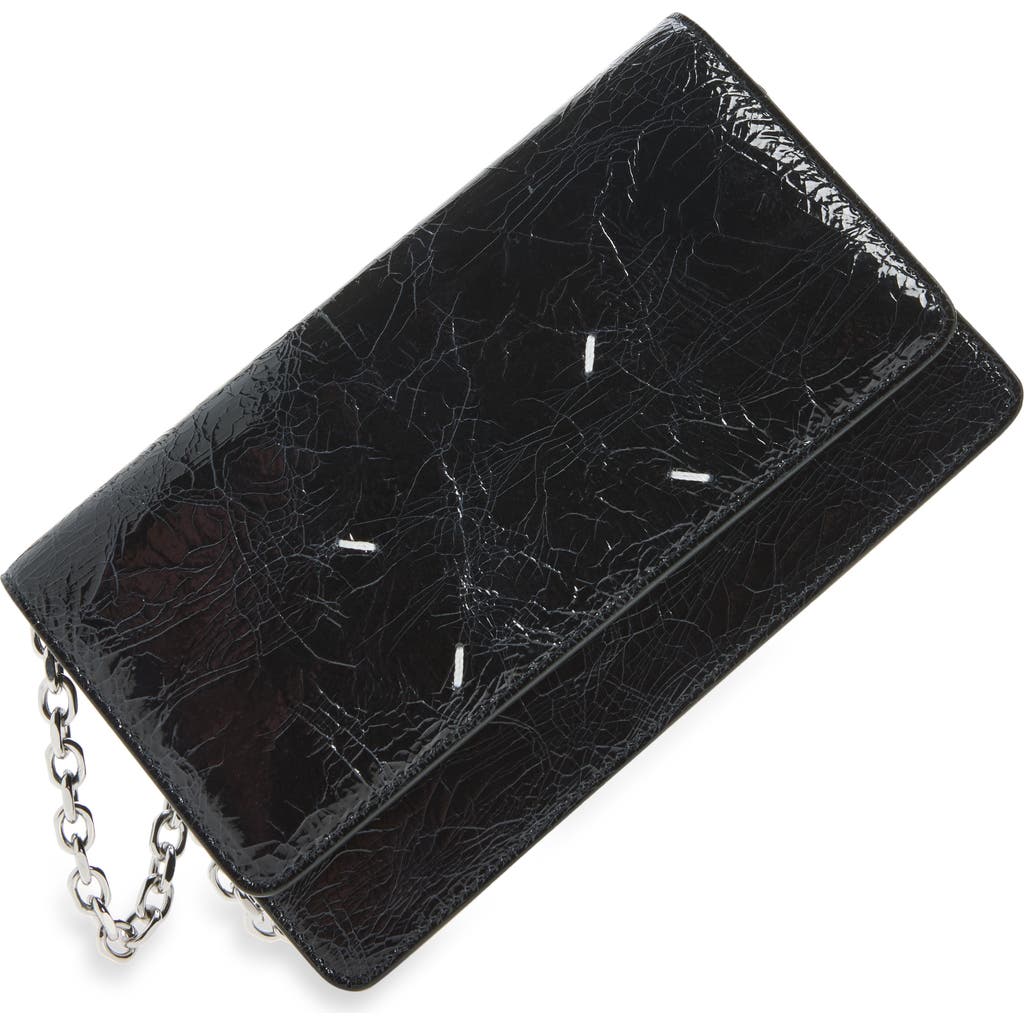 Maison Margiela Maison Margiela Medium Crackled Leather Wallet on a Chain