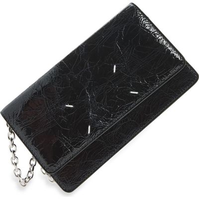 Maison Margiela Maison Margiela Medium Crackled Leather Wallet on a Chain