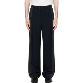 Maison Margiela Maison Margiela Navy & Gray Two-Tone Wool Trousers