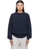 Maison Margiela Maison Margiela Navy Double-Layer Cotton Sweatshirt - 1