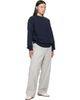 Maison Margiela Maison Margiela Navy Double-Layer Cotton Sweatshirt - 4