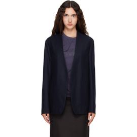 Maison Margiela Maison Margiela Navy Minimal Virgin Wool Blazer