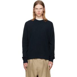 Maison Margiela Maison Margiela Navy Virgin Wool Crewneck Sweater