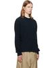 Maison Margiela Maison Margiela Navy Virgin Wool Crewneck Sweater - 2