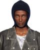 Maison Margiela Maison Margiela Navy Wool Knit Hood - 1