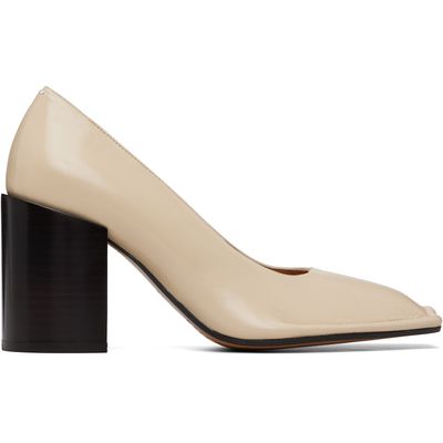 Maison Margiela Maison Margiela Off-White Piped Heels