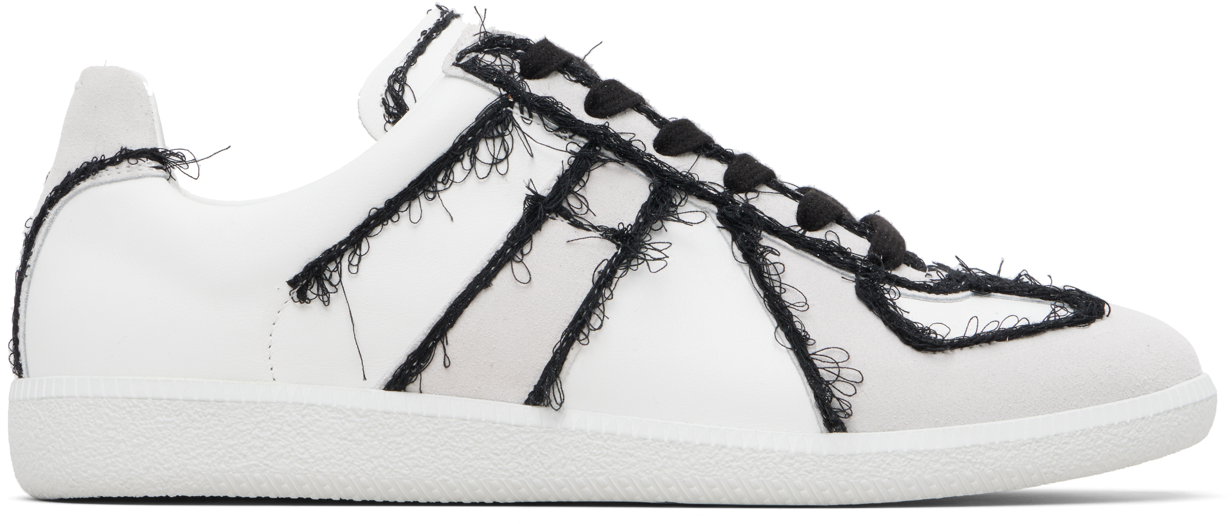 Maison Margiela - Off-White Replica Embroidery Sneakers