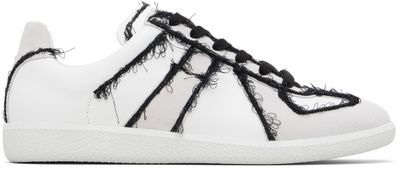 Maison Margiela Maison Margiela Off-White Replica Embroidery Sneakers