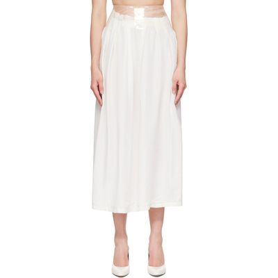 Maison Margiela Maison Margiela Off-White Taped Midi Skirt