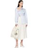 Maison Margiela Maison Margiela Off-White Taped Midi Skirt - 4