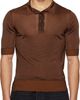 Maison Margiela Maison Margiela Orange Dandy Check Wool Knit Polo - 1
