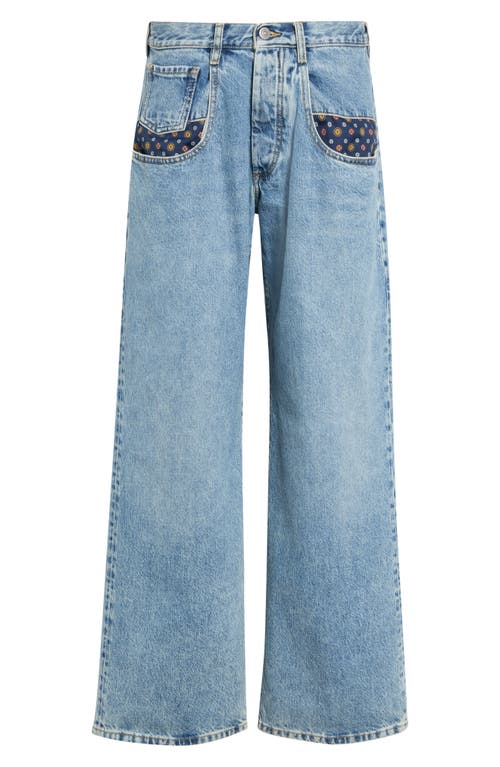Maison Margiela Maison Margiela Paisley Detail Boyfriend Straight Leg Jeans