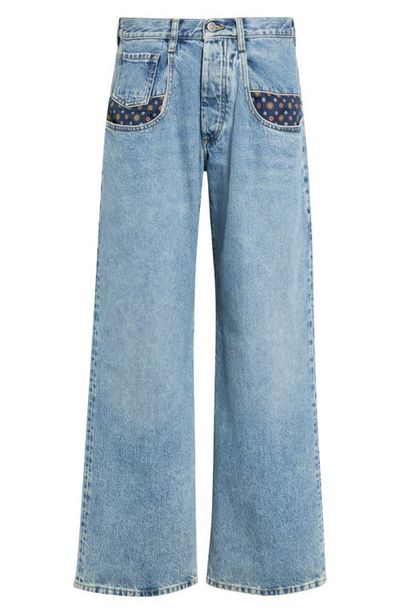 Maison Margiela Maison Margiela Paisley Detail Boyfriend Straight Leg Jeans
