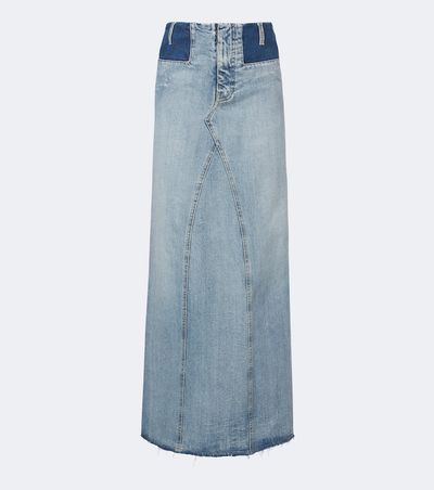 Maison Margiela Maison Margiela Paneled denim maxi skirt