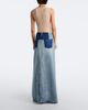 Maison Margiela Maison Margiela Paneled denim maxi skirt - 6