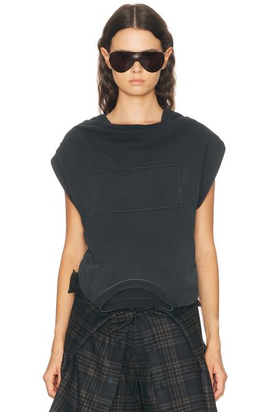 Maison Margiela Maison Margiela Patch Twisted Jersey Top