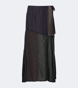 Maison Margiela Maison Margiela Patchwork striped maxi skirt