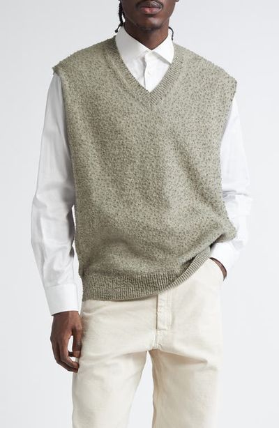 Maison Margiela Maison Margiela Pilled Wool & Cotton Sweater Vest