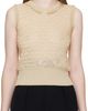 Maison Margiela Maison Margiela Pink & Beige Scalloped Vest - 1