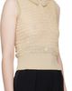 Maison Margiela Maison Margiela Pink & Beige Scalloped Vest - 2