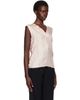 Maison Margiela Maison Margiela Pink Silk V-Neck Top - 2