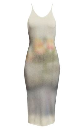 Maison Margiela Maison Margiela Print Cotton Rib Sweater Dress