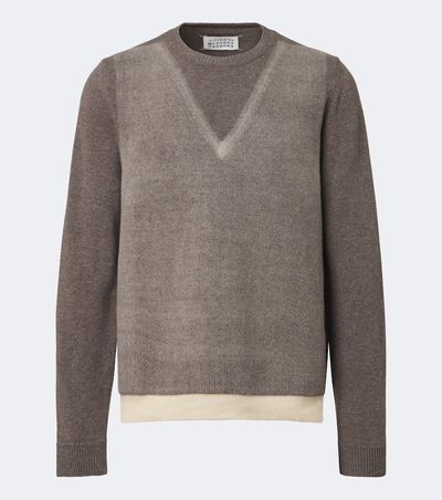 Maison Margiela Maison Margiela Printed virgin wool sweater