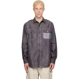 Maison Margiela Maison Margiela Purple Double-Dyed Workwear Shirt