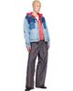 Maison Margiela Maison Margiela Purple Double-Dyed Workwear Trousers - 4