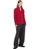 Maison Margiela Maison Margiela Red Knit Zip-Up Sweater - 4