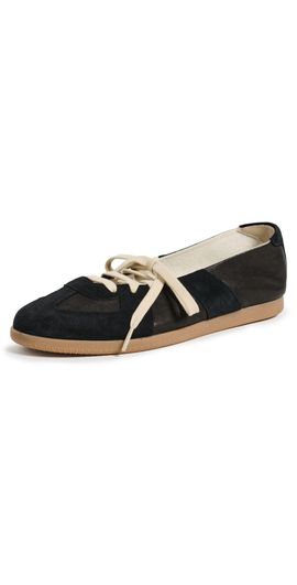 Maison Margiela Maison Margiela Replica Soft Laced Ballet Sneakers Black