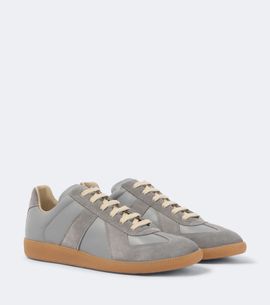 Maison Margiela Maison Margiela Replica suede-trimmed leather sneakers