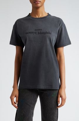 Maison Margiela Maison Margiela Reverse Logo Cotton Jersey T-Shirt